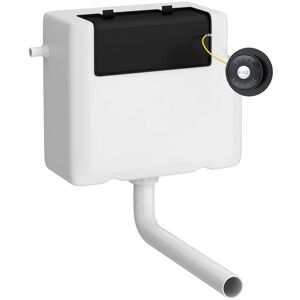 Balterley - Universal Water Saving Dual Flush Bottom Inlet & Traditional Push Button - Matt Black