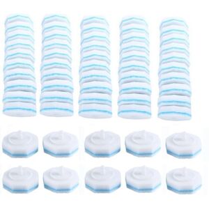 TLILY Upgraded Toilet Brush Wand Disposable Toilet Cleaning Wand Refills Bowl Scrubbers Heads-60X