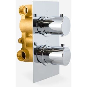 Nes Home - Violet Modern Round 2 Way Concealed Thermostatic Shower Mixer Valve