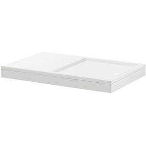 Wholesale Domestic - Pearlstone 1400mm x 900mm x 40mm Rectangular Walk In Shower Tray and Plinth