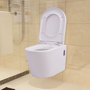 BONNEVIE Wall Hung Toilet Ceramic White VSVS2923731