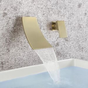 SHUNLI Wall Mounted Bathroom Faucet Bathroom Sink Faucet Single Handle Sink Faucet Lavender Faucet,Gold