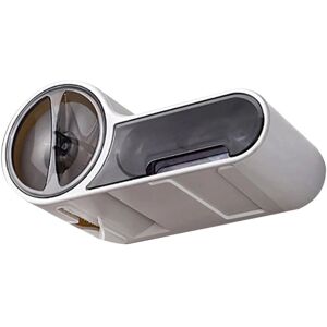 TLILY Wall Mounted Bathroom Toilet Paper Holder Tissue Box Plastic Dispenser Roll Storage Free Punching