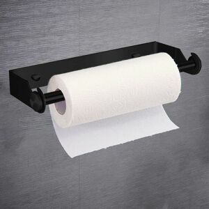 DEWDAT Wall-mounted paper towel holder, roll holder under the cupboard, stainless steel, self-adhesive installation without drilling, for storing toilet