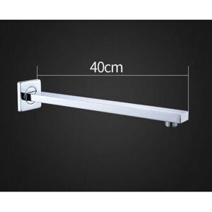 Dewdat - Wall Mounted Shower Arm Extension Arm Stainless Steel Hose Pipe, 40CM Chrome