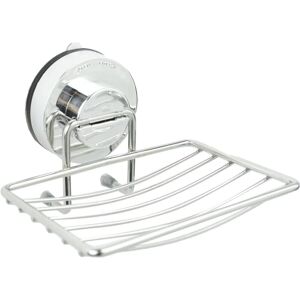 ZVD Wall Mounted Stainless Steel Soap Dish With Chrome Suction Cup Holder Shower Caddy Dispenser. Suitable for kitchens, showers, etc., for soap and