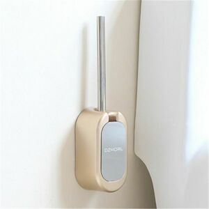 AYYQH OrchidWall Mounted Toilet Brush and Holder Set Gold Stainless Steel Toilet Brush - Gold