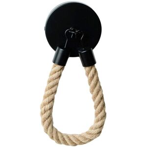 ZVD - Wall Mounted Toilet Roll Holder Stainless Steel And Hemp Rope Wall Mounted Retro Paper Roll Holder Vintage Toilet Paper Holder Towel Holder
