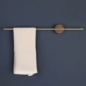 Alwaysh - Wall Mounted Towel Holder Walnut Bathroom Towel Holder 40Cm Self Adhesive Towel Holder Torchon Holder