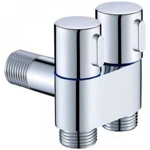 CYSLMUK Washing machine faucet, dual control, washing machine faucet, pressure valve, three-way fill angle valve, dual control angle valve