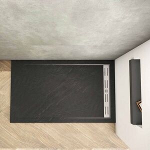 AICA SANITAIRE 1400x700mm Waste&Drain Trap Luxury Shower Stone Tray Rectangle +Free