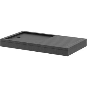 Wholesale Domestic - Pearlstone Slate 1400mm x 800mm x 40mm Rectangular Walk In Shower Tray and Plinth