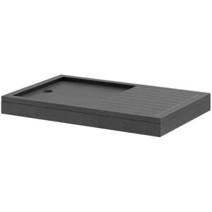 Wholesale Domestic - Pearlstone Slate 1400mm x 900mm x 40mm Rectangular Walk In Shower Tray and Plinth