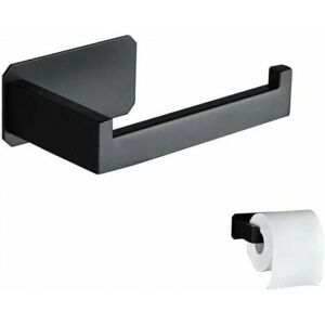 YMYNY Stainless Steel Toilet Paper Holder Original Wall Mounted Toilet Paper Holder Without Drilling Black 3M Adhesive Toilet Paper Holder For Bathroom wc
