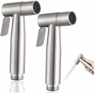 ZVD - 2 pièces Pulvérisateur de bidet,Douchette wc,kit de pulvérisateur de bidet en acier inoxydable,Pulvérisateurs d'hygiène personnelle et de