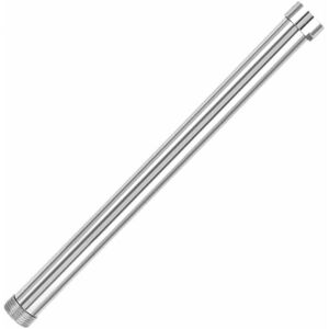ZVD - Bras de Douche 30cm, Extension de Bras de Douche de G3 / 4, Rallonge de Pomme de Douche, Pomme de Inférieure Tube de Cuivre Chromé Accessoire