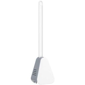 ZVD Silicone Golf Toilet Brush, Long Handle Wall Mounted Toilet Brush Golf Toilet Brush Silicone Golf Brush Head with Holders, for Bathroom (White).