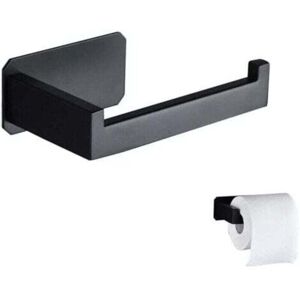 ZVD-Toilet Paper Dispenser Stainless Steel Original Wall Mounted Toilet Paper Holder Without Drilling Black Toilet Paper Holder 3M Adhesive For