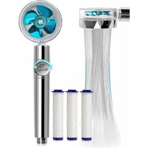 ZVD - Douchette, Pommeau de Douche Anti Calcaire Economie Deau, Pommeau de Douche Helice Haute Pression Filtre à Trois Niveaux Système de Filtrage