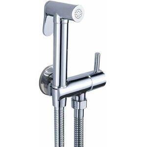 ZVD - Kit Douchette wc Mitigeur, Thermostatique Douchette à Main en lation Chrome Anti-brûlure Toilette, Bidet Spray Set Inverseur de Douche