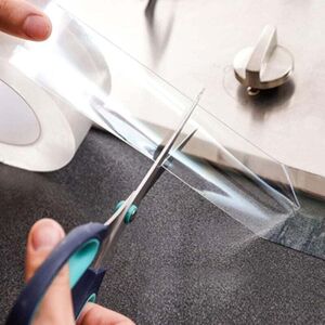 ZVD - Mokani Clear Bathroom Sealing Strip, Self Adhesive Clear Sealant Strip for Kitchen, Bathroom, Tub, Toilet, Shower, Sink (2 inch x 33 feet)