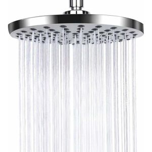 ZVD - Anti-Limescale Shower Head, Stainless Steel Shower Head, Rainfall Shower Head, Fixed Shower Head Water Saving and High Pressure for Bathroom,