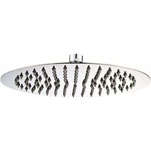 ZVD - Stainless Steel Shower Head - Water Saving Shower, 15cm Round Shower Head, Universal Rain Shower Head 1/2 Inch Thread, 360° Swivel, 30° Tilt,