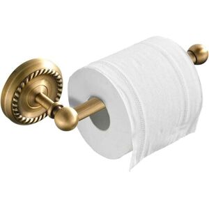 ZVD - Toilet Paper Holder with Antique Brass 20cm Wall Mounted Bronze Toilet Roll Holder for Bathroom Toilet Accessory