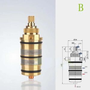 ZVD-Thermostatic Cartridge and Brass Handle for Bath Shower Mixer Tap Shower Bar Mixer Tap Shower Mixer Cartridge