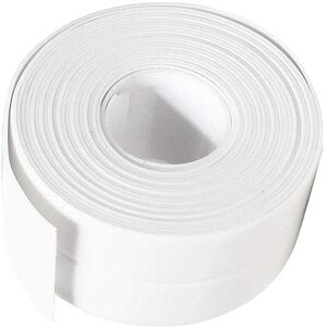 ZVD-White Silicone Sealant Bathroom, Sealing Tape, Self-Adhesive Waterproof PE Sealing Strip for Bathtub, Shower, Toilet, Kitchen, Sink, Floor, Wall,