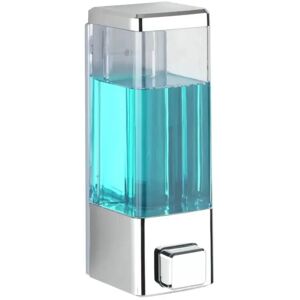 Linghhang - 1 pc Wall Mounted Soap Dispenser,6 x 18.5 x 7.5 cm,Chrome Color Chrome Sanitizer Dispenser for Bathroom,Plastic Soap Dispenser Linghhang - 1 pc Wall Mounted Soap Dispenser,6 x 18.5 x 7.5 cm,Chrome Color Chrome Sanitizer Dispenser for Bathroom,Plastic Soap Dispenser