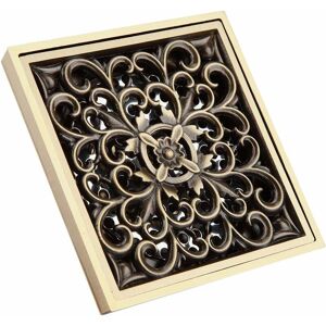 Héloise - 10CM Floor Drain Floor Trap Antique Brass Waste Strainer Cover Grate for Home Kitchen Bathroom Toilet Laundry Outdoor Garden(1) Héloise - 10CM Floor Drain Floor Trap Antique Brass Waste Strainer Cover Grate for Home Kitchen Bathroom Toilet Laundry Outdoor Garden(1)