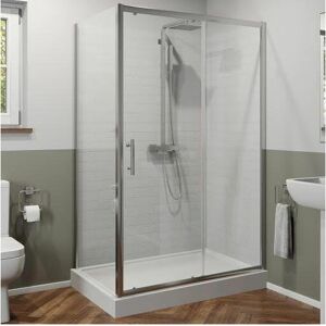 LUXURA 1200x900mm Framed Shower Enclosure Sliding Door Side Panel Easy Plumb Tray Waste LUXURA 1200x900mm Framed Shower Enclosure Sliding Door Side Panel Easy Plumb Tray Waste