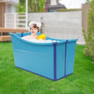 CNCEST 150L Portable Foldable Bathtub, Collapsible Children's Bathtub for Children Blue CNCEST 150L Portable Foldable Bathtub, Collapsible Children's Bathtub for Children Blue