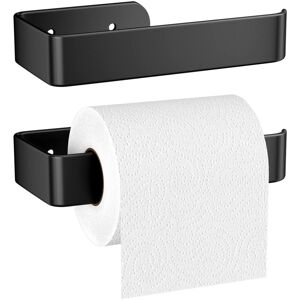 BEIJIYI 16cm Matte Aluminum Alloy Toilet Paper Holder, Wall Mounted Toilet Paper Holder with Fixed Screws, Stable Toilet Paper Dispenser, Black BEIJIYI 16cm Matte Aluminum Alloy Toilet Paper Holder, Wall Mounted Toilet Paper Holder with Fixed Screws, Stable Toilet Paper Dispenser, Black