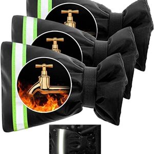 Cyslmuk - 16x25cm Faucet Cover with Reflective Strip, Outdoor Faucet Cover for Cold Weather, Velcro Padding, Reusable Hose Bib Cover Cyslmuk - 16x25cm Faucet Cover with Reflective Strip, Outdoor Faucet Cover for Cold Weather, Velcro Padding, Reusable Hose Bib Cover