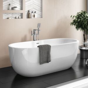 1800mm Freestanding Modern Double Ended Bath - Manhattan By Voda Design 1800mm Freestanding Modern Double Ended Bath - Manhattan By Voda Design