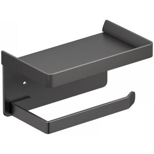 CYSLMUK 1pc(Black) Wall Mounted Toilet Paper Holder with Aluminum Storage Rack for Bathroom Kitchen CYSLMUK 1pc(Black) Wall Mounted Toilet Paper Holder with Aluminum Storage Rack for Bathroom Kitchen