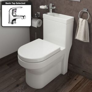 NES HOME 2 In 1 Compact Close Coupled Toilet and Basin Combo Space Saver Unit with Mono Mixer Tap NES HOME 2 In 1 Compact Close Coupled Toilet and Basin Combo Space Saver Unit with Mono Mixer Tap
