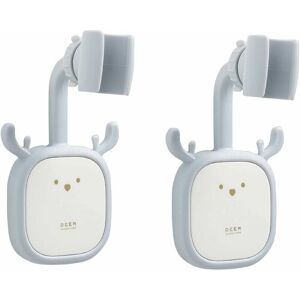 HOOPZI 2 PCS Shower Head Holder, Upgrade Universal 360 Degree Adjustable Rotatable Shower Head Bracket,Removable No-Punching Handheld Showerhead & Wall HOOPZI 2 PCS Shower Head Holder, Upgrade Universal 360 Degree Adjustable Rotatable Shower Head Bracket,Removable No-Punching Handheld Showerhead & Wall