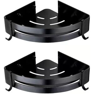 CYSLMUK 2 Pieces Black Shower Shelf, No Drilling Bathroom Shelf Shower Storage Basket Aluminum Wall Mounted Adhesive Shower Caddy Organizer for Shampoo CYSLMUK 2 Pieces Black Shower Shelf, No Drilling Bathroom Shelf Shower Storage Basket Aluminum Wall Mounted Adhesive Shower Caddy Organizer for Shampoo