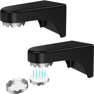 Linghhang - 2 Pieces Magnetic Soap Holder, Wall Mounted Soap Holder for Bathroom, Magnetic Soap Holder without Drilling, Black Soap Holder with 2 Lids Linghhang - 2 Pieces Magnetic Soap Holder, Wall Mounted Soap Holder for Bathroom, Magnetic Soap Holder without Drilling, Black Soap Holder with 2 Lids