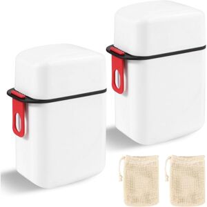 Linghhang - 2 Pieces Soap Boxes, Waterproof Travel Soap Box, with 2 Soap Mesh Bags, Solid Bath Soap Holder, for Hiking, Camping Linghhang - 2 Pieces Soap Boxes, Waterproof Travel Soap Box, with 2 Soap Mesh Bags, Solid Bath Soap Holder, for Hiking, Camping