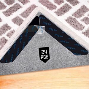 Linghhang - 24 Pcs Washable Trapezoidal Anti-Slip Mats (Black 25×135×2mm), Anti-Slip Mat, Reusable Double-Sided Anti-Slip Stickers Under the Carpet, Linghhang - 24 Pcs Washable Trapezoidal Anti-Slip Mats (Black 25×135×2mm), Anti-Slip Mat, Reusable Double-Sided Anti-Slip Stickers Under the Carpet,