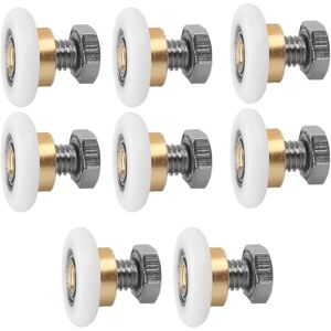 LINGHHANG 27MM Sliding Door, 8 PCS Shower Rollers, Shower Runners, Roller Wheel for Shower Door Sliding Rollers Door Replacement Wheel LINGHHANG 27MM Sliding Door, 8 PCS Shower Rollers, Shower Runners, Roller Wheel for Shower Door Sliding Rollers Door Replacement Wheel