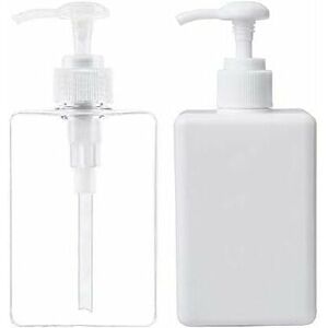 TRIMEC 280 ml Distributeur de Savon, Lot de 2 Flacon Pompe Vide en Plastique Conteneur de Bouteille pour la Cuisine et la Salle de Bain - Transparent et TRIMEC 280 ml Distributeur de Savon, Lot de 2 Flacon Pompe Vide en Plastique Conteneur de Bouteille pour la Cuisine et la Salle de Bain - Transparent et