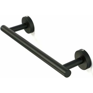 Hoopzi - 30 cm Bath Towel Bar, Stainless Steel Matte Black Towel Holder, Wall Mounted Towel Rack for Bathroom Kitchen Toilet Hoopzi - 30 cm Bath Towel Bar, Stainless Steel Matte Black Towel Holder, Wall Mounted Towel Rack for Bathroom Kitchen Toilet