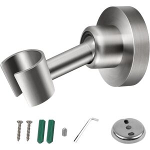 BEIJIYI 304 Stainless Steel Shower Head Holder Universal Shower Head Holder 360° Adjustable Shower Head Holder with Installation Screws BEIJIYI 304 Stainless Steel Shower Head Holder Universal Shower Head Holder 360° Adjustable Shower Head Holder with Installation Screws