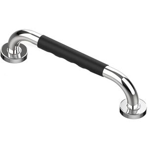 BEIJIYI 30cm Toilet Grab Bar, Chrome Stainless Steel Bathroom Grab Bar, Shower Grab Bar, Bathtub Grab Bar, Bathroom Grab Bars with Non-Slip Silicone BEIJIYI 30cm Toilet Grab Bar, Chrome Stainless Steel Bathroom Grab Bar, Shower Grab Bar, Bathtub Grab Bar, Bathroom Grab Bars with Non-Slip Silicone