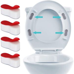 Linghhang - Toilet Seat Bumpers for Bidet Bathroom (4 Pack) - 4.5cm x 2cm Super Sticky Rubber Toilet Seat Bumpers Linghhang - Toilet Seat Bumpers for Bidet Bathroom (4 Pack) - 4.5cm x 2cm Super Sticky Rubber Toilet Seat Bumpers